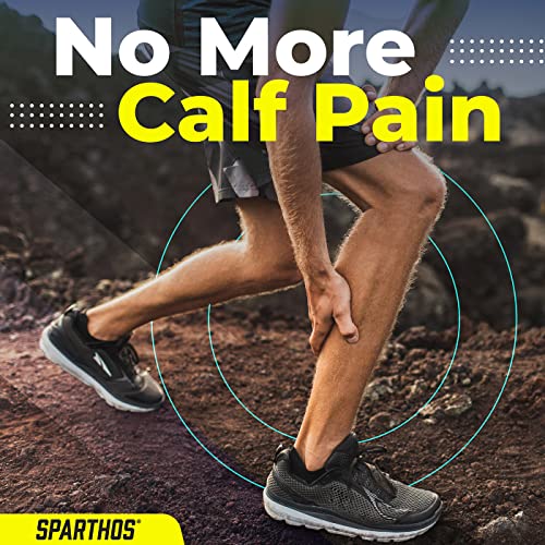 Sparthos Calf Compression Sleeves, Shin Splint Relief Men, Women - Black-M - color: Midnight Black