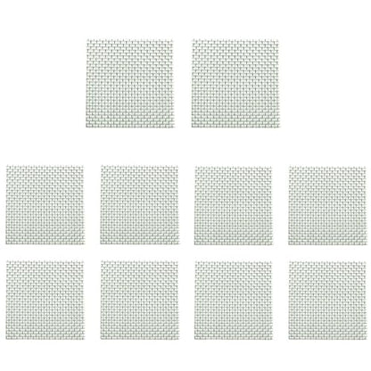 10-Pack Wire Mesh Mats, 3.15 X 3.15 Inches Wire Mesh Moss Mesh, 304 Mesh Tied with Aquatic Plants for Planting, Stainless Steel Wire Mesh Mats for Aquarium Fish Tank Plants
