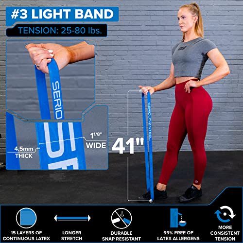 Assisted 41" Pull-Up Band, Resistance & Stretch, Powerlifting & Pull-up Assist Loop (Single Band) - style: #3 (25-80 lbs)