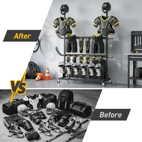 ikkle Large‑Capacity Hockey &Lacrosse Gear Drying Rack.