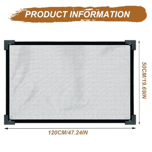 47x20 Inch Aquarium Lid Anti Jumping Magnetic Mesh Screen Netting Fish Tank