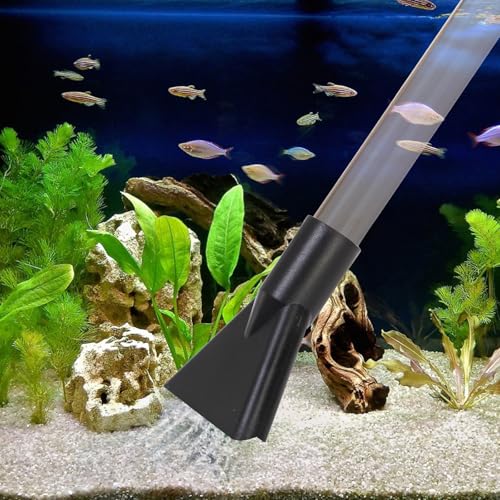 Small Gravel Vacuum for Aquarium, Multifunctional Fish Tank Cleaner, Aquarium Gravel Cleaning Kit for Water Changing, Sand Cleaning
