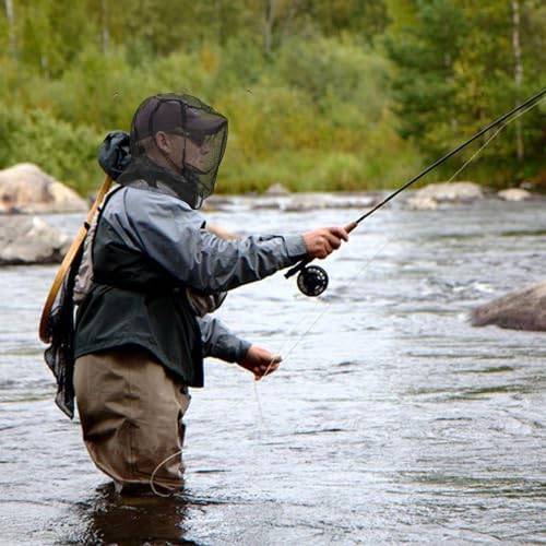 Premium Mosquito Head Net for Insect, 2 Pack, Fly & Bug Protection | Ultra Large & Long, Extra Fine Holes for Camping, Hiking, Fishing, Gardening, Safari, Fits All Hats for Men & Women