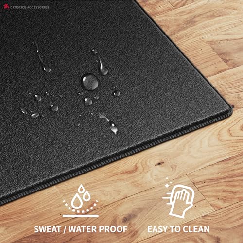 Bike Mat Compatible with Peloton Bike, 6mm Floor Protector - size: 24x48", style: Logo Style