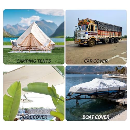 5Pack Tarp Clips Heavy Duty Lock Grip,Tarp Clamps with Bungee Cords for Pool Awning Cover,Outdoor Covers,and Camping - size: 5Pack