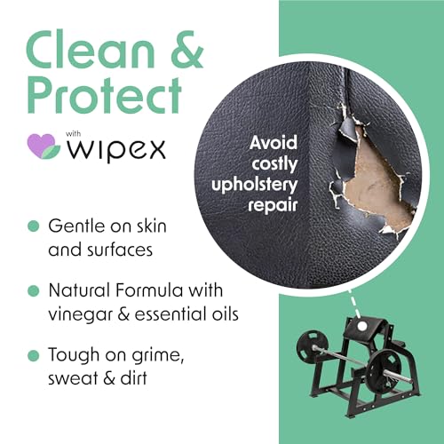 Wipex Wipe Dispenser Refill Bundle - 700 Count Gym Wipes for Equipment, Lemongrass & Eucalyptus Scent with Black Stainless Steel Floor Dispenser & Trashcan, Perfect for Fitness Centers & Facilities - size: 700 Count (Pack of 1), style: Original Lemongrass