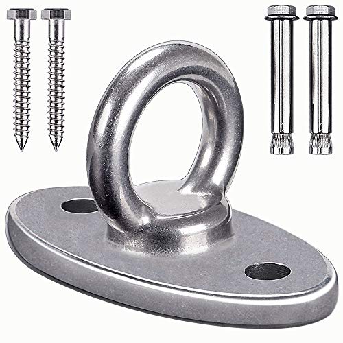 SELEWARE Wall Ceiling Mount Bracket for Suspension Strap Battle Rope Anchor - color: Ceiling Mount (1 Pack)