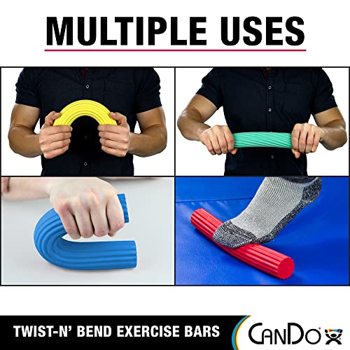Cando 10-1511 Yellow Twist-n-Bend Hand Exerciser, X-Light Resistance - style: 2) X-Soft