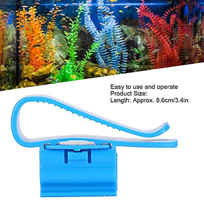 Alomejor Water Pipe Fixing, 5Pcs Plastic Aquarium Clamps for 8-16mm Pipes, Movable Water Change Tool Holder for Fish Bucket (Blue)