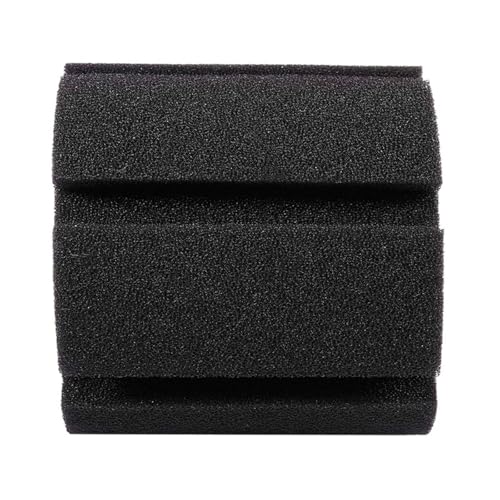 Aquarium Filter Sponge Replacement 4 Pack, Black Aquarium Foam Media for 380 Filter Use, Bio Sponge Pads for Freshwater and Saltwater Displays Replacement