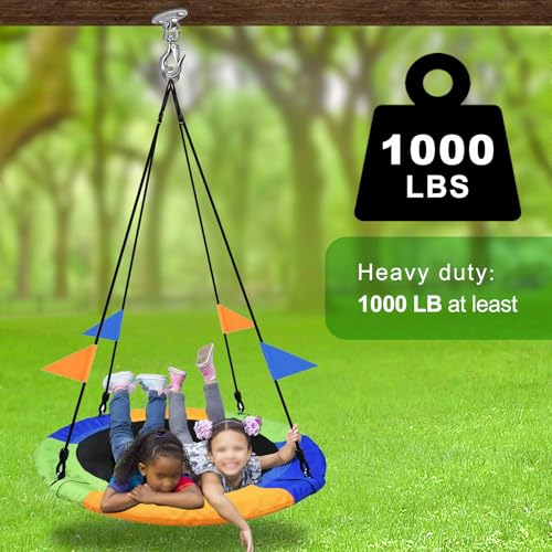 SELEWARE Heavy Duty 1000LB Capacity Stainless Steel Ceiling Swing Mount | 360° Swivel Swing Hangers, Swing Hooks for Aerial Yoga Porch Swing Hammock Chairs Porch Swing Punching Bags - color: C: 360° Swing Hanger ( 1 Pack )