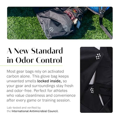 Salt Glove Bag Smell-Proof Durable Odor Containing Bag for Gloves - Extra Large - Water-Resistant and Easy to Clean - Black - size: XL