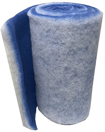 Classic Bonded Dual-Layer Filter Pad/Floss for Ponds and Aquariums - Cut to Fit 12x72 - Blue/White
