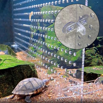 Rygcrud Aquarium Divider – 5mm Thick Transparent Acrylic Panel with Suction Cups, Fish Tank Isolation Board Partition for Divide Space(54x60cm) - size: 54x60cm