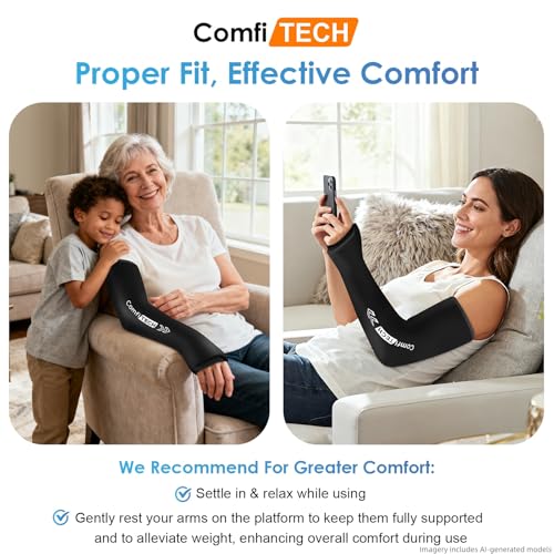 ComfiTECH Full Arm Wrist Ice Pack Wrap, Tennis Cold Sleeve, Medium - size: Medium