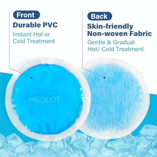 LotFancy Ice Pack for Injuries Reusable, 8 Pack, Small Hot Cold Therapy Pad