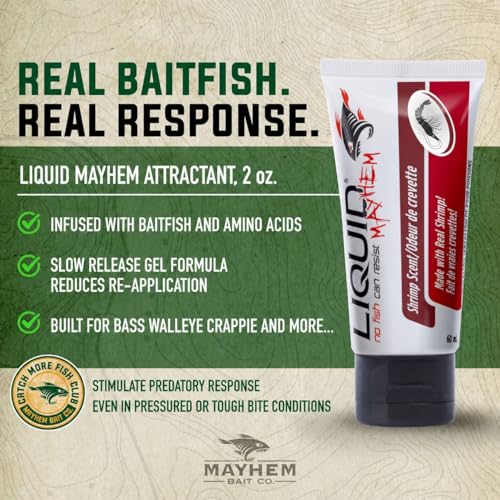 Shrimp Fish Attractant Gel 60 ml / 2 oz · 60 Uses – Real Anchovy Bait & Aminos | UV-Enhanced Long-Lasting Gel – All Lure Types - size: 2-Pack