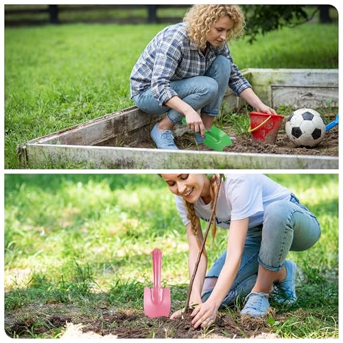 50 Pcs Mini Colorful Metal Hand Shovel 7.87 x 2.56 Inch Mini Trowel Set Garden Tools Small Garden Shovels for Digging Gardening Soil Planting Transplanting Women Men, 5 Colors