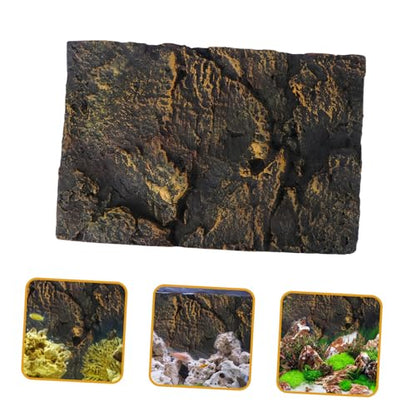 3D Reptile Tank Background Board Aquarium Tank Decoration for Bearded Dragon Decorative Sheet