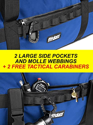 Fitdom 132L 36" Extra Large Heavy Duty Equipment Travel Storage Duffle Bag - color: Blue