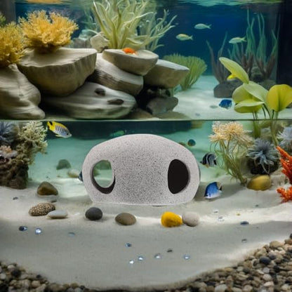 SUPVOX Aquarium Shelter House Small Cave for Fish Tank Porous Hollow Fish Hiding Breeding Tube Decorative for Shrimp and Cichlid in Freshwater Aquariums
