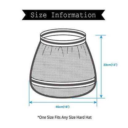Evridwear High Visibility Neck Sun Shield with Reflective Stripe, Safety Hard Hat Shade with Breathable Mesh Elastic Band for Construction, Outdoor Activities, Landscaping from UV | 2 Pack,Reflective Stripe,Breathable Mesh Elastic Band,UV Protection for C
