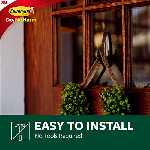 Command Outdoor Metallic Bronze Hooks, 3 Hooks, 4 Strips - style: 3 Hooks, 4 Strips