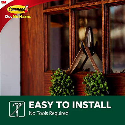 Command Outdoor Metallic Bronze Hooks, 3 Hooks, 4 Strips - style: 3 Hooks, 4 Strips