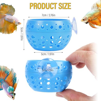 Ejoyous Aquarium Fish Hideout, Plastic Fishtank Tunnel Cave with Powerful Suction Cups, Easy Cleaning Fishtank Tunnel Ornament for Small Fish Shrimp Guppies Freshwater Saltwater (2PCS)