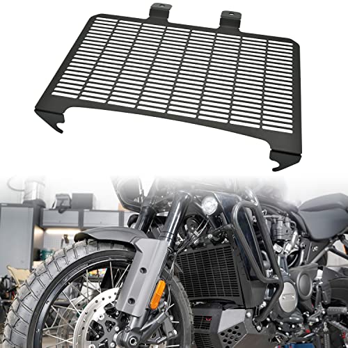 Radiator Cover Grille Guard for Pan America 1250, Black Aluminum Radiator Cover Engine Protection Mesh Tank Net for Harley Pan America 1250 ADV 1250S Specia 2020-2024 Accessories