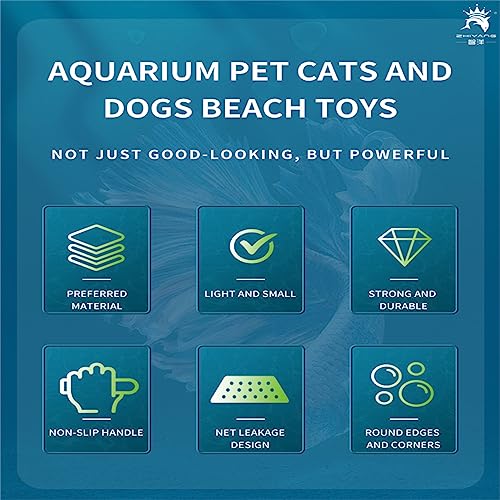Aquariums Gravel Sand Shovel Fish Tanks Cleaning Tool with Ergonomic Handle Aquariums Cleaning Scooper Sifter Cleaner Aquariums Gravel Fish Tanks Cleaning Tool Pet Supplies