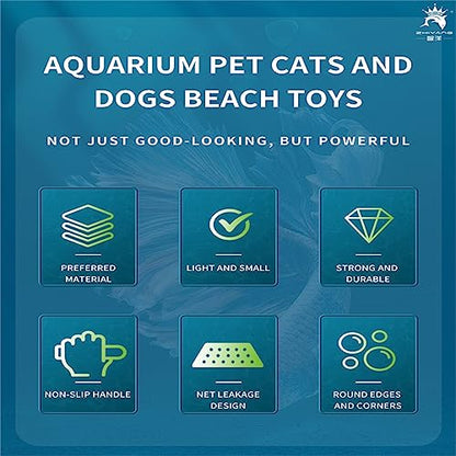 Aquariums Gravel Sand Shovel Fish Tanks Cleaning Tool with Ergonomic Handle Aquariums Cleaning Scooper Sifter Cleaner Aquariums Gravel Fish Tanks Cleaning Tool Pet Supplies