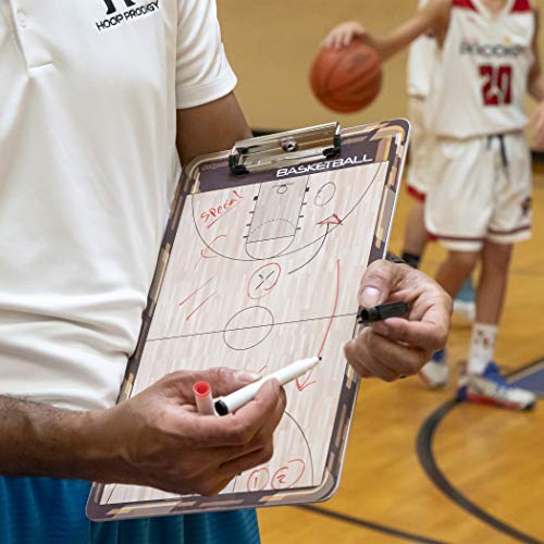 GoSports Premium Dry Erase Coaches Clipboards – Basketball, Baseball, Football, Soccer, Hockey, Volleyball, Lacrosse - color: Basketball