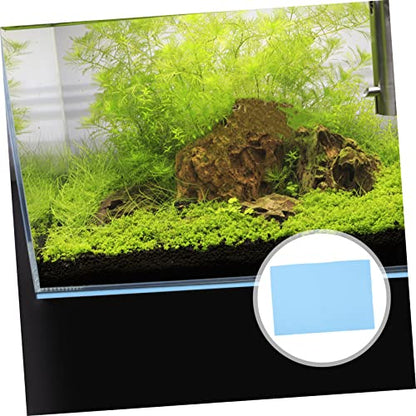 Abaodam Reptile Terrarium Cushioning Mat Thickened Non Slip Fish Tank Bottom Pad Aquarium Mat for Leveling and Shockproof Support Durable Lightweight Fish Tank Accessory - color: Blue