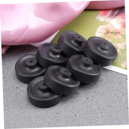 Beaupretty Aquarium Oxygen Pump Diaphragm Replacement Parts 5 Pack Silicone Membrane for Small Aquarium Air Pump - color: Black, size: 5pcs