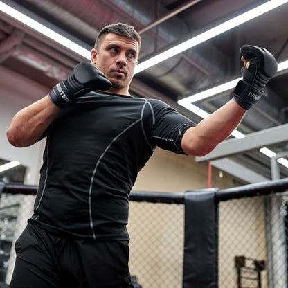 Meister [Critical] 4oz MMA Gloves for Striking & Grappling w/Pre-Curved Nemeios Leather - size: X-Large
