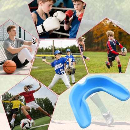 10 Pack Sports Mouth Guards, Gel-Fit, Universal, 10 Colors - color: Multicolor