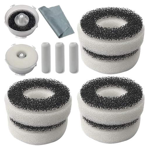 Compatible Replacement Set for Biorb Filter - Carbon Rings, Foam, Air Stone & Cleaner Pad (6 Foam Pieces, 3 air Stones, 1 pad)