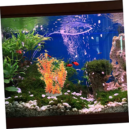 LIOOBO Creative Artificial Plant for Aquarium Decor Wear-Resistant Grass Ornament Delicate Faux Plant for Fish Tank Chic Desktop Decoration Easy Care Aquatic Grass Vibrant Design