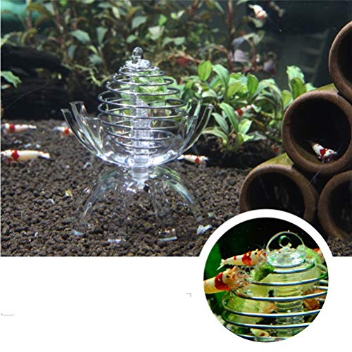 POPETPOP Shrimp Feeding Dish-2pack Shrimp Bowls Transparent Shrimp Feeder Food Acrylic Dishes Shrimp Tank Accessories for Shrimp Food