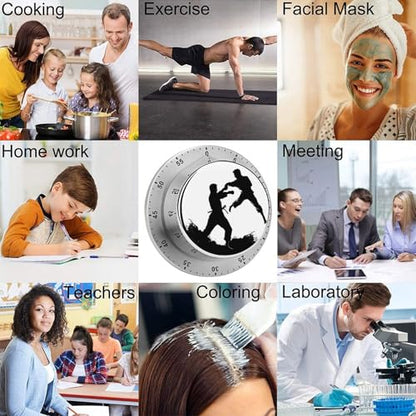 Kickboxing Kitchen Timer Egg Timer Kitchen Timers for Cooking Magnetic Timer Cooking Timer Gym Timer Cute Kitchen Timer,for Gym Teacher Study Exercise Baking