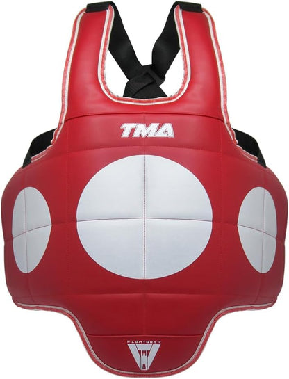 TMA Martial Arts Chest Protector Tae Kwon Do MMA Kickboxing (Reversible) - size: Small-Medium