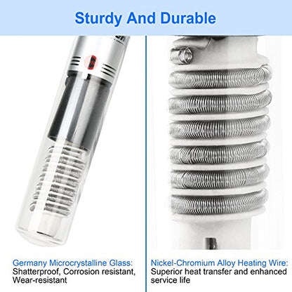 Aquarium Heater Fish Tank Heater Submersible 25 Watt, 1 Yr Warranty