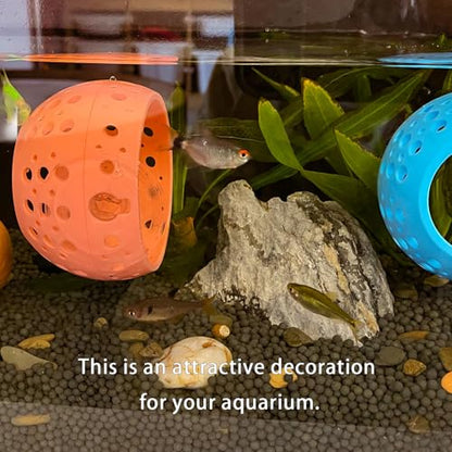 Betta Fish Tunnel with Suction Cup - Aquarium Fish Hideout Shrimp Cave Guppy Fish Tunnel Tank Accessories Aquarium Decor for Small Fish Shrimp (Pink)