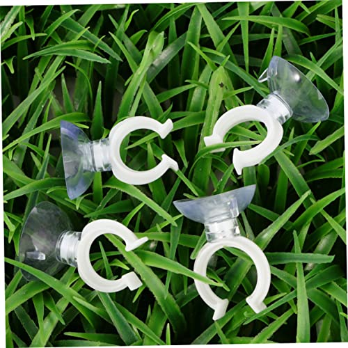 POPETPOP 50pcs Strong Clips for Aquariums Fish Tank Fixing Bracket Transparent Pump Holder Suckers Easy Installation for Smooth