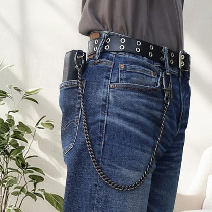 Ahiller Heavy Duty Key Wallet Chains for Men Biker - color: Silver-yk-1p