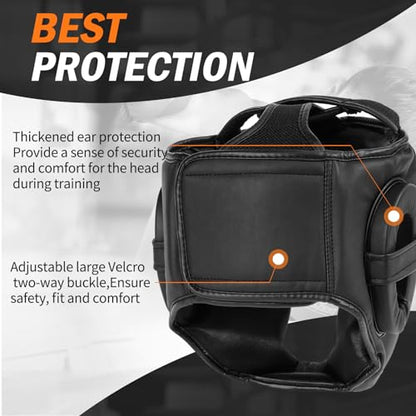 Boxing Headgear for MMA, Muay Thai,Sparring Training | Head Gear for Kickboxing,Grappling, Sparring, Kickboxing, Muay Thai,Karate, Taekwondo,Martial Arts - size: Medium