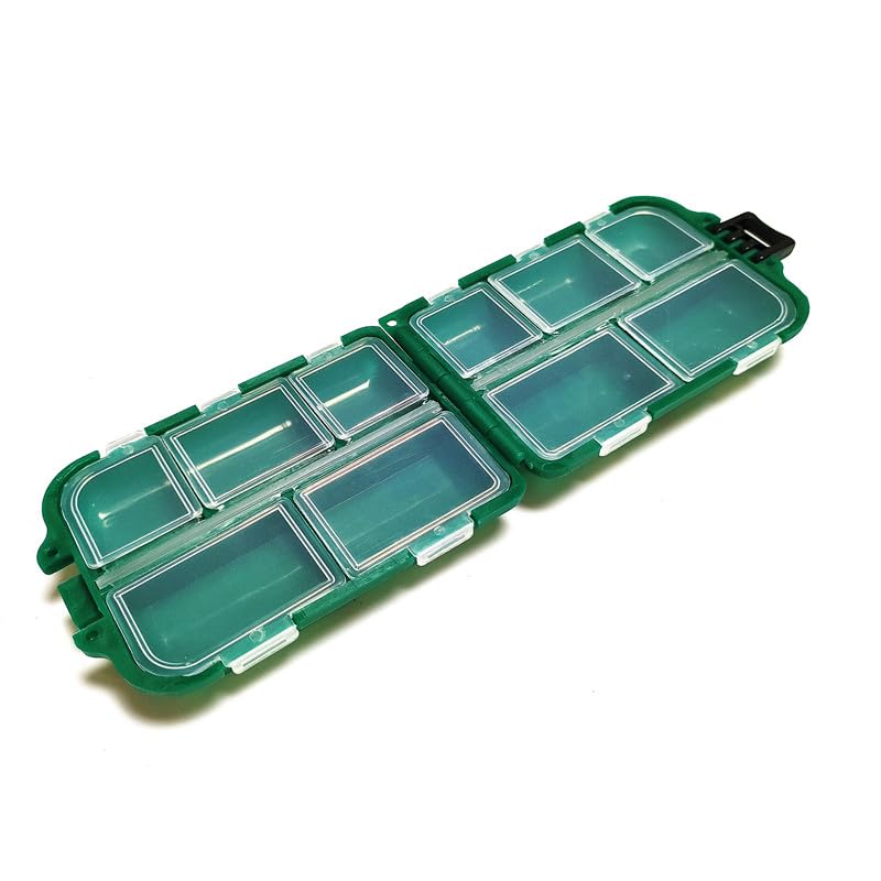KALAVARMA Waterproof Fishing Lure Box Spoon Hooks Baits Storage Tackle Box Containers for Casting Fishing Fly Fishing - color: Green