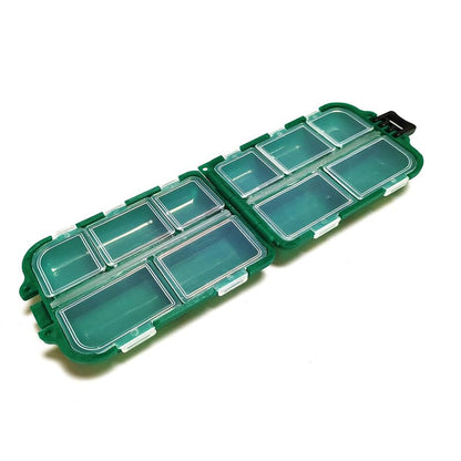 KALAVARMA Waterproof Fishing Lure Box Spoon Hooks Baits Storage Tackle Box Containers for Casting Fishing Fly Fishing - color: Green
