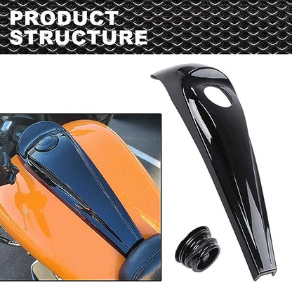 Dash Fuel Console Gas Tank Cap Cover Compatible with Harley Electra Road Glide Touring 08-22/Will fit Ultra 2008-2022, Limited & Tri Glide Models if CB port is relocated or removed